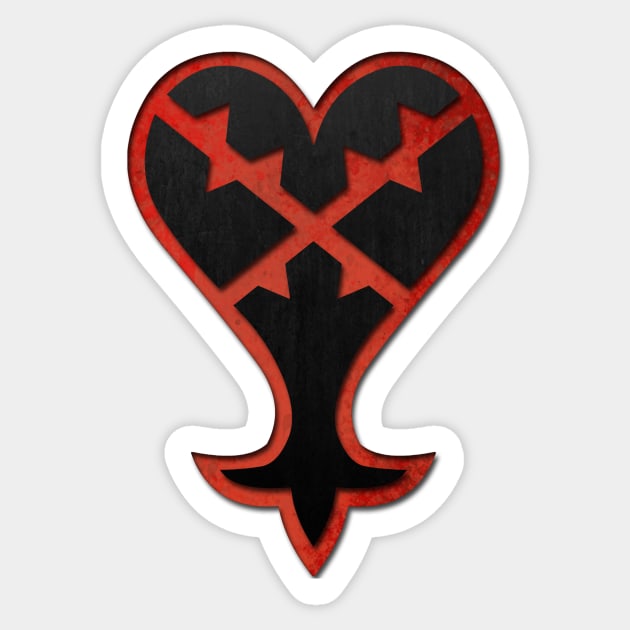 Rugged Heartless Sticker by Arcanekeyblade5